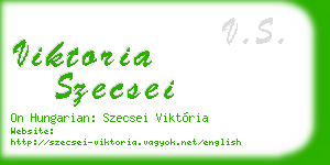 viktoria szecsei business card
